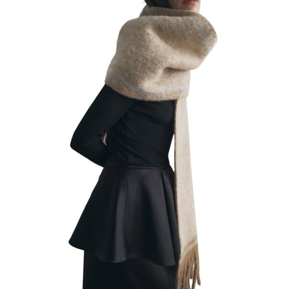 ZARA FRINGED SCARF - Picture 2 of 7